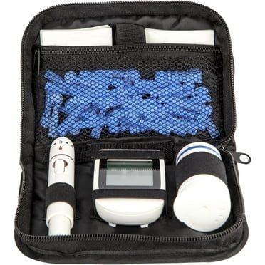 Diabetes Supply Case, Diabetic Organizer Carrying Travel Case Kit, Portable Diabetes Testing Kit Case, Travel Blood Glucose Meter Glucometer Storage Bag, Glucose Monitor Case