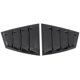 thumbnail image 1 of Carbon Fiber Color Rear Side Vent Quarter Window Louver Shutter Cover Trim for / 2015 - 2021, 1 of 5