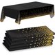thumbnail image 1 of Manteles de plástico desechables, [juego de 4] manteles de plástico para mesas de interior o exterior, fiestas, picnic, Navidad, cumpleaños y bodas, 54 x 108 pulgadas, color negro JAMW Sencillez, 1 of 5