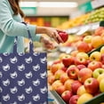 thumbnail image 2 of Retro Crab & Palm Tree Print Shopping Tote - Durable Machine Washable Bag for Travel & Groceries, 2 of 6