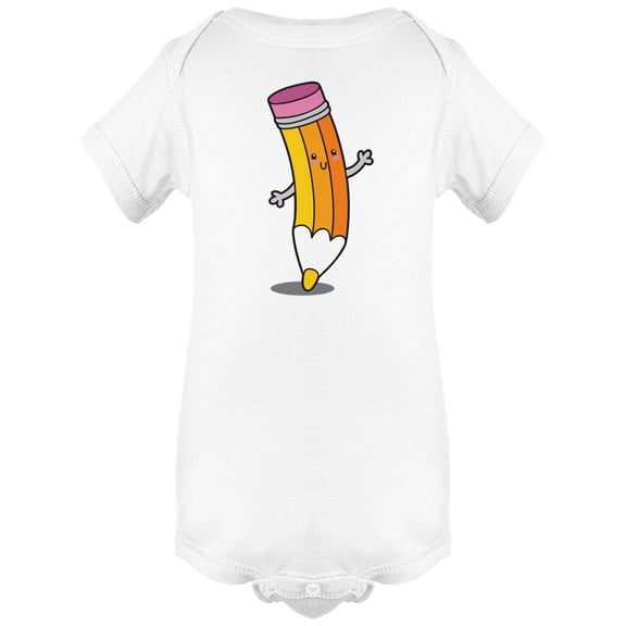 Cute Pencil Cartoon Bodysuit Infant -Image by Shutterstock,  6 Months