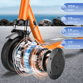 thumbnail image 7 of Electric Scooter for Adults - 350W Motor 10" Solid Tires, up to 19MPH E-Scooter with Dual Suspension, 7 of 7