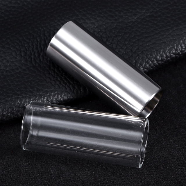 OULII 6Pcs Bass Guitar Slide Slide For Guitar Glass And Stainless Steel For Accentuates Middle Harmonics