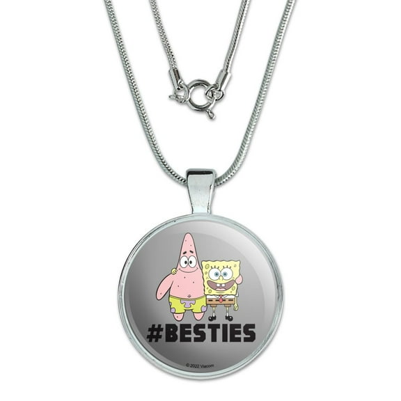 SpongeBob Besties 1" Pendant with Sterling Silver Plated Chain