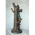thumbnail image 3 of Nifao Two Kids Climbing on a Tree Bronze Statue – Home Decor Sculpture, 17"L x 17"W x 46"H, 3 of 12