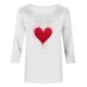 thumbnail image 5 of RKSTN Valentine's Day 3/4 Sleeve Tops for Women Oversized Crewneck Valentines Graphic Print Short Sleeve T Shirt Womens Casual Solid Round Neck Loose Comfy Three Quarter Sleeve Shirt Spring Clothes, 5 of 7