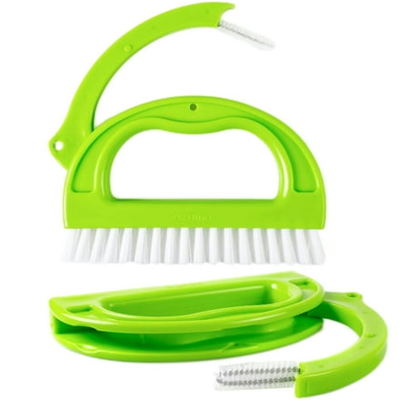 

Kafei Floor Scrub Brush Set | Household Gap Cleaning Brush | Window Sill Cleaning Tool Comfort Grip Cleaning Brush for Cups Bottles Bathroom Kitchen Sink Floor