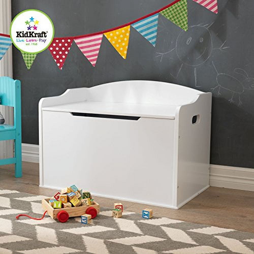 Kidkraft austin toy box on sale white