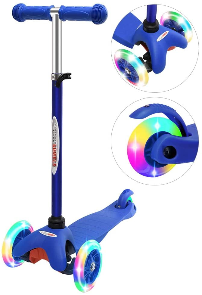 Wonderplay Scooter for Kids, Deluxe 3 Wheel Scooter for Toddlers, 4