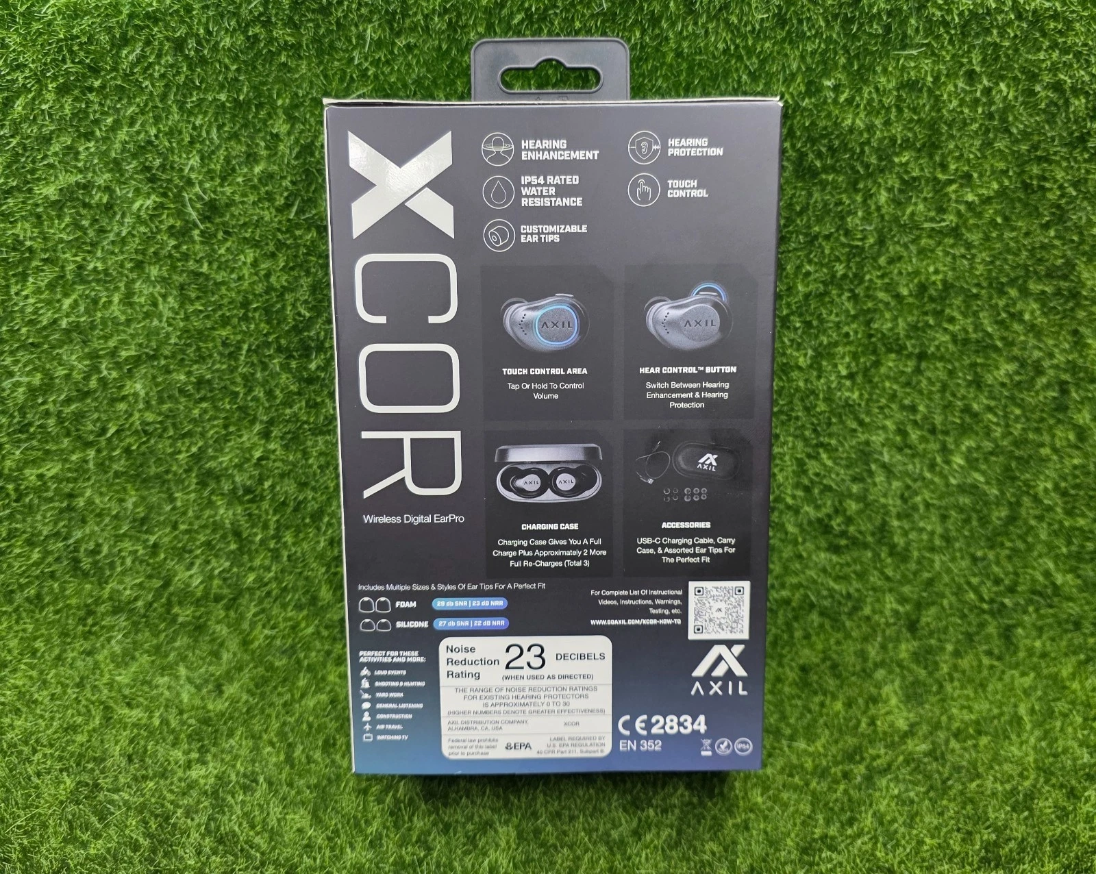 Axil Xcor Tac Digital Earbuds Gry