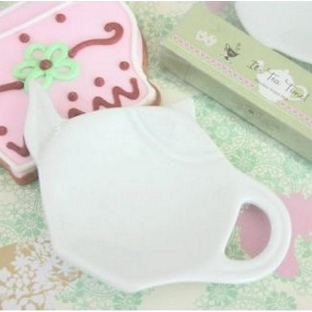 Porcelain Teapot Dish Tea Bag Holder 4 3/4in. x 3 1/4in. (eb2007)