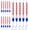 Blue, variant on 15Pcs White Deep Hole Permanent Paint Markers, 20mm Extra Long Fine Nib Deep Reach Marking Pens for Carpenter Woodworking Construction Metal Drilling Marking