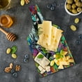 thumbnail image 5 of Psychedelic Cutting Board, Roaring Leopard in Watercolors with Brush Stroke Effects Animal Picture, Decorative Tempered Glass Cutting and Serving Board, Wine Bottle Shape, Multicolor, by Ambesonne, 5 of 5