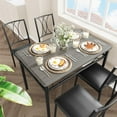 thumbnail image 2 of Soonbuy 5 Piece Dining Table Set,Rustic Gray, 2 of 7