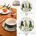 thumbnail image 3 of FREEAMG St. Pat's Lovely Elf Trivet Pot Holder,Round Woven Potholders Set 2PCS-Braided Hot Pads - Coasters - Table Mats for Cooking and Baking209, 3 of 7