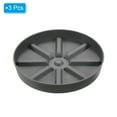 thumbnail image 3 of Unique Bargains Plant Pot Saucers 10.5 Inch, 3 Pack Plastic Round Plant Pot Flower Drip Tray, Gray, 3 of 6