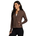 thumbnail image 3 of RBX Active Women's Ultra Lightweight Super Soft Active Running Hoodie Jacket with Pockets, Thumbholes, 3 of 5