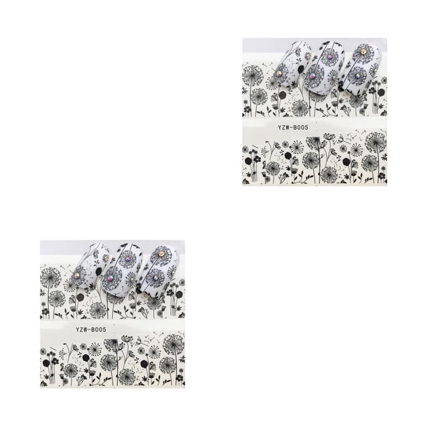 Soidarity Multi patrón de dibujos animados Animal Nails Art Sticker 3D Nail Wrap Sticker Tips DIY Manicura Stickers Tool YZW-B005 2piezas Soidarity CBP054196