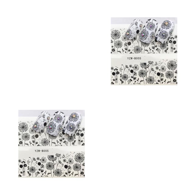 Soidarity Multi patrón de dibujos animados Animal Nails Art Sticker 3D Nail Wrap Sticker Tips DIY Manicura Stickers Tool YZW-B005 2piezas Soidarity CBP054196
