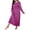 Watermelon Red, variant on Jamicy Long Nightgowns for Women Long Sleeve Sleepshirts Loungewear Casual Sleepwear Loose Sleep Dress Soft Sleepwear Nightwear