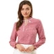 thumbnail image 1 of Blusa con volantes y lazo Allegra K Corazones rosados M para mujer, 1 of 6