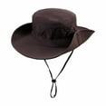 thumbnail image 2 of Jjayotai Sun Hat Clearance, Unisex Wide Brim Bucket Hat, Sun Protection Cap, Foldable Breathable Boonie Hat for Fishing Hiking Gardening Safari Coffee^1, 2 of 4
