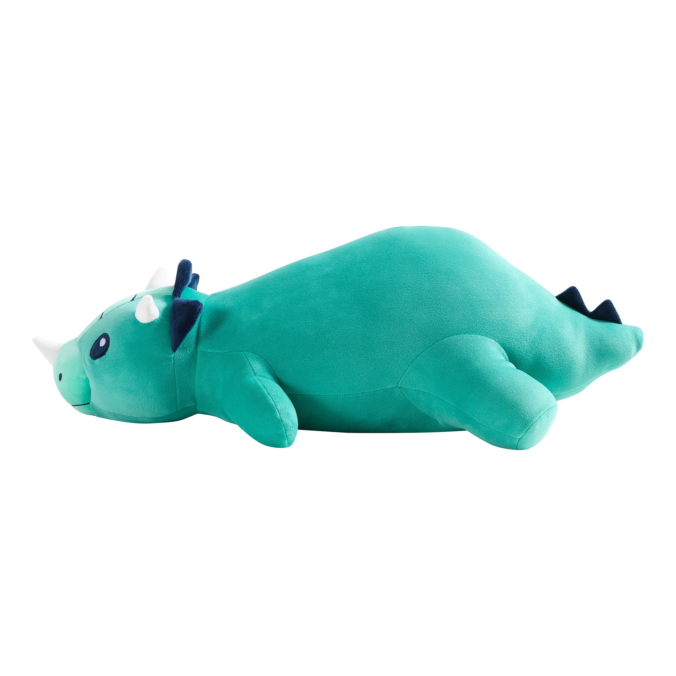 Your Zone Kids 24" x 7" Green Dino Weighted Plush Pillow