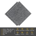 thumbnail image 2 of AGPtEK 12 Packs Acoustic Absorption Panels 12 * 12 * 0.4 Inches Sound Insulation Panels Beveled Edge Tiles, High Density Acoustic Sound Absorbing Panels Dark Grey, 2 of 8