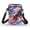 Bald Eagle Flag Print, variant on Sea Turtle & Starfish Pattern Portable Small Crossbody Purse for Travel Shop, 2 Layer Adjustable Strap Crossbody Bag