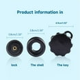 thumbnail image 5 of YIEMEEN Motorcycle Anti-Theft Lock Security Knob Fit for M6 Anti-Theft Socket Arm, 5 of 13