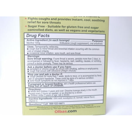 Olbas - Lozenges Maximum Strength Black Currant Flavor - 24 Lozenges(pack of 6)