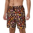 thumbnail image 2 of Gaeub 70s Groovy Hippie Retro Mens Swim Trunks Stretch Beach Shorts Quick Dry for Men Swim Shorts Swimwear with Pockets- Small, 2 of 9
