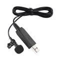 thumbnail image 4 of Portable Lapel Microphone Mini Clip-on Omni-Directional Stereo USB Mic Microphone for PC Computer(150cm ), 4 of 6