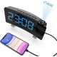 thumbnail image 1 of Projection Alarm Clock Radio, Projection Alarm Clock, Blue Blue --- Usb Charging Always Bright Projection Clock, 1 of 1