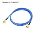 thumbnail image 4 of Uxcell SMA Male to SMA Male Coaxial Cable 50 ohm 0.9M/2.95Ft RG405 2 Pack, 4 of 5