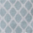 thumbnail image 3 of JERFIT Aqua Ikat Print Blackout Curtain Panel for Bedroom, 50x84 Inch Single Panel, 100% Polyester Noise Reducing Thermal Insulated Grommet Window Curtain, 3 of 10