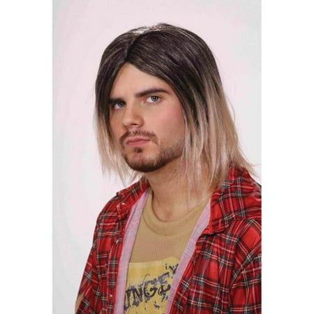 Mens Black Blonde Faded Grunge Man 90s Dirty Guy Wig Walmart
