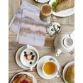 thumbnail image 4 of Blue Brown Ombre Kitchen Dish Towels for Drying Dishes Set of 2, Abstract Modern Art Fluid Striped Waffle Weave Microfiber Hand Tea Bathroom Towels Quick Dry & Absorbent Towel 15.7x23.6, 4 of 7