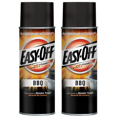 (2 pack) Easy-Off BBQ Grill Cleaner, 14.5oz Can (Best Outdoor Grill Cleaner)