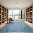 thumbnail image 2 of ODIKA 9'x12' Sky Blue Abstract Washable Area Rug Dynamic And Playful Design With Modern Influence Ornamental for Great Room, Indoor Concept, Large Living Low Pile, Flatwoven, 2 of 7