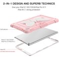 thumbnail image 2 of AmPm iPad Air 2 & iPad 9.7 2017/2018 & iPad Pro 9.7 Case, iPad 5th/6th Generation Case, 2 in 1 Rugged Full Body Shockproof Protective Girls Women Tablet Cover with Stand Pen Holder, Colorful Design, 2 of 8