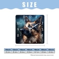 thumbnail image 2 of 16 Inch Wall Clock Battery Operated Square Clock Decorative for Office, Kitchen, Outdoor, Living Room，German Shepherd Dog Vintage Style, 2 of 4
