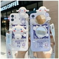 thumbnail image 2 of Compatible with Samsung Galaxy S24/S23/A23 Crossbody Phone Case with 3D Novelty Mirror & Cinnamoroll Cartoon Design with Lanyard, 2 of 9