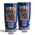 thumbnail image 2 of Patriotic Mastiff Celebrates 4th of July 20oz Stainless Steel Tumbler Insulated Cup with Lid Mastiffs Dog Lover Gifts Idea - 02009, 2 of 5