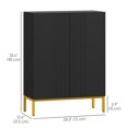 thumbnail image 3 of HOMCOM Armoire Moderne de Rangement pour Chaussures Armoire à Chaussures avec Portes à Fermeture en Douceur Noir, 3 of 10