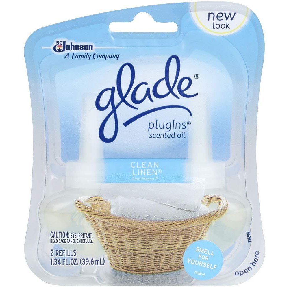 Glade 14384 Clean Linen Glade PlugIns Scented Oil Refills 2 Count