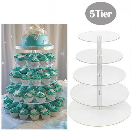 BETT Round Clear Acrylic Cupcake  Stand  Wedding  Party 
