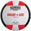 Tachikara SVMNC Volley-Lite Training Volleyball, Scarlet/White/Black