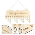 thumbnail image 6 of HOMEMAXS  Wooden Calendar Hanging Tag Birthday Perpetual DIY for Home Events Plaque, 6 of 8