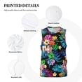thumbnail image 3 of Rocae Colorful Flowers for Men's Basketball Jersey Lightweight and Breathable Athletic Tank Top,Quick-Drying Sports Jersey 4X-Large, 3 of 9